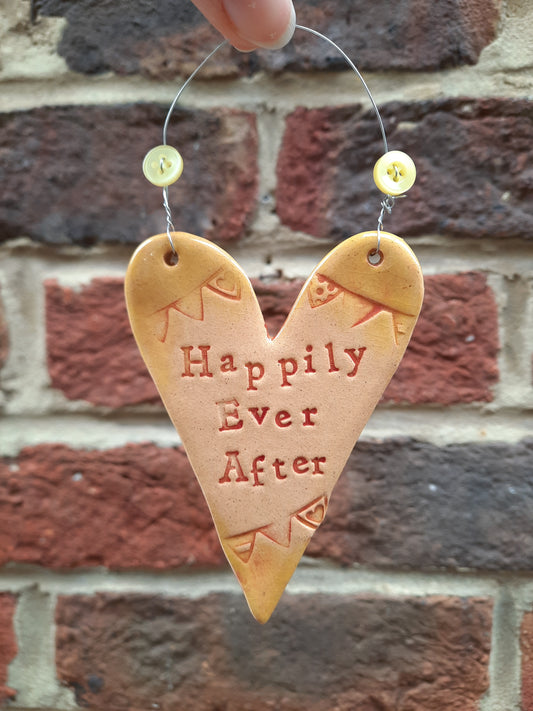 'Happily Ever After' Ceramic Heart