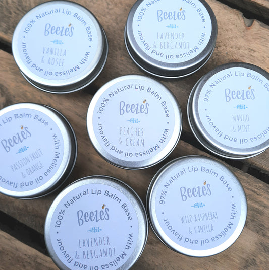Natural Organic Shea Butter & Beeswax Lip Balms - Flavour Options Available