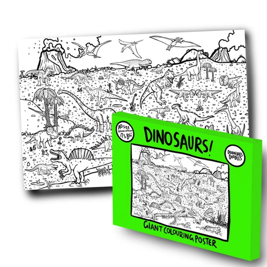 Dinosaurs! Giant Colouring Poster