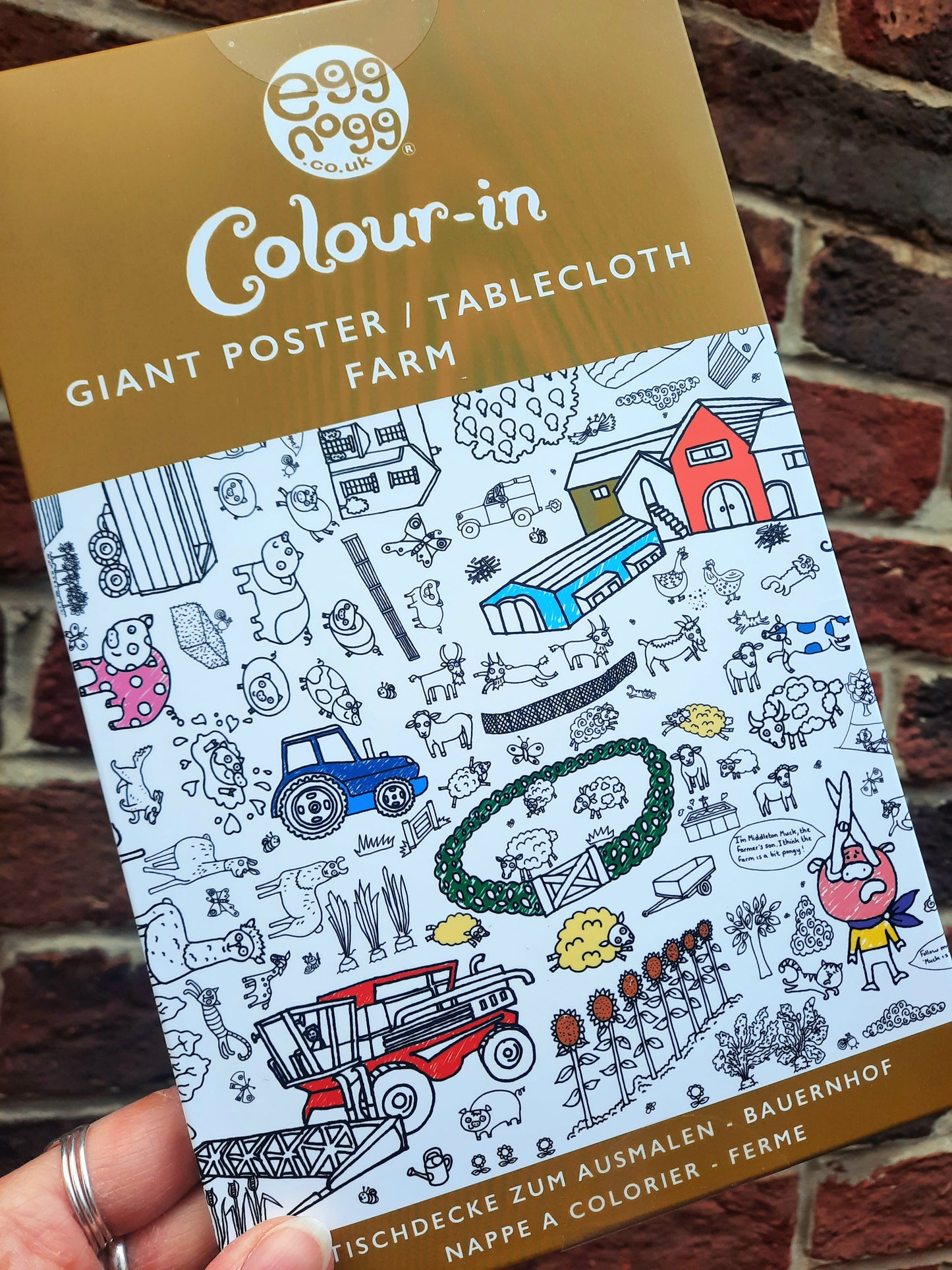 Farm Colour-In Giant Poster/Table Cloth