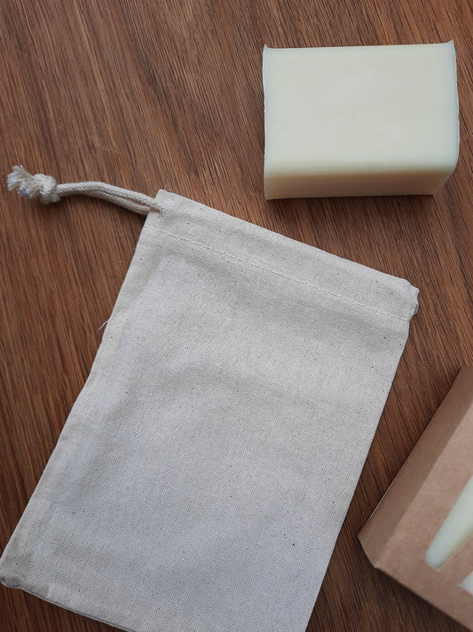 Cotton Drawstring Soap Saver Bag