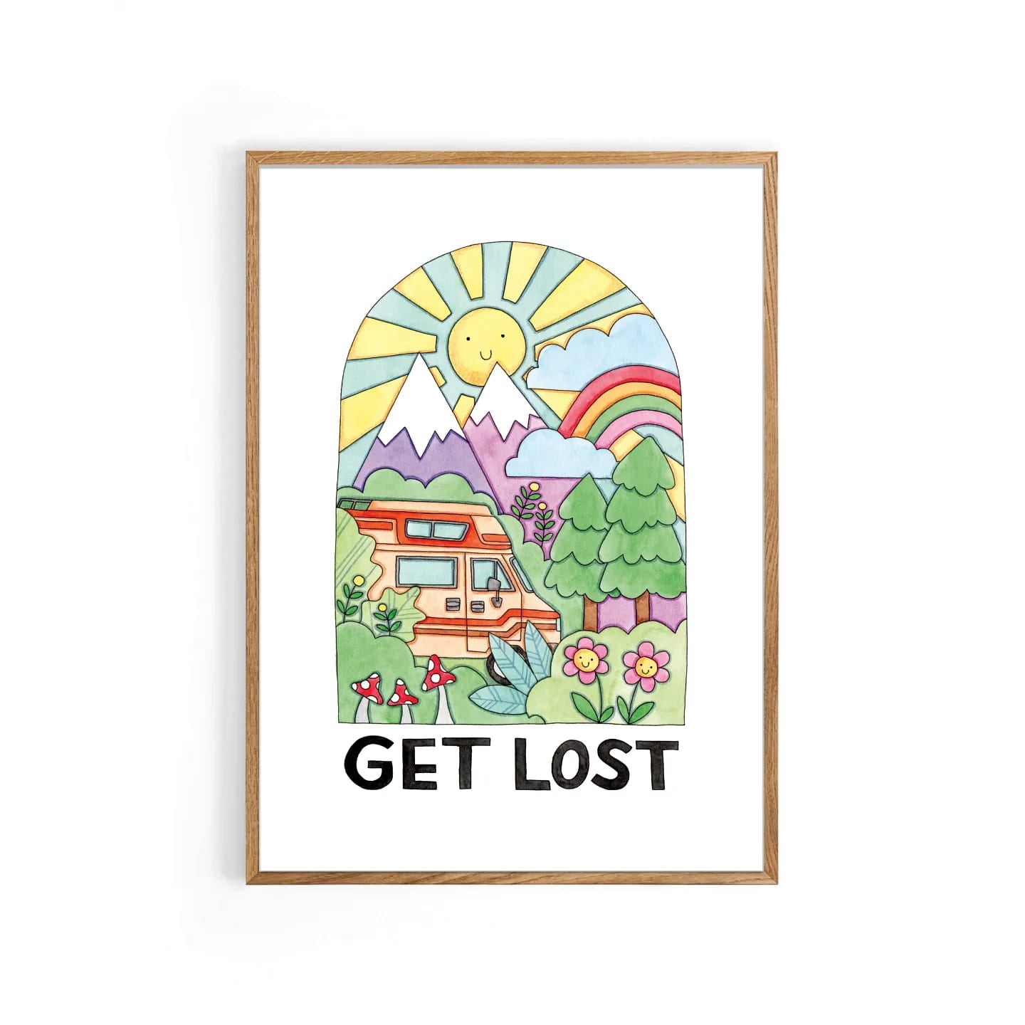 Get Lost A4 Art Print