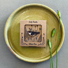 Load image into Gallery viewer, Nuthatch Hand Painted Mini Pin

