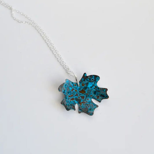 Copper Maple Leaf Necklace