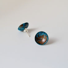 Load image into Gallery viewer, Copper Circle Stud Earrings
