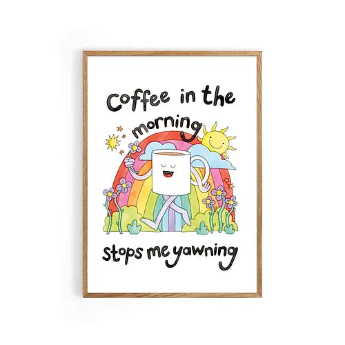 Coffee In The Morning A4 Print