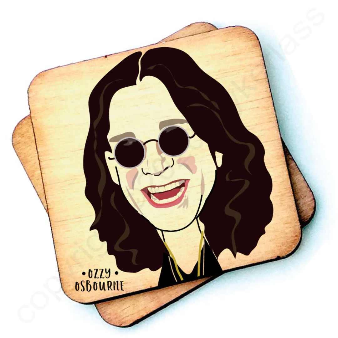 Ozzy Osbourne Wooden Coaster