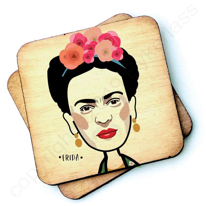 Frida Kahlo Wooden Coaster