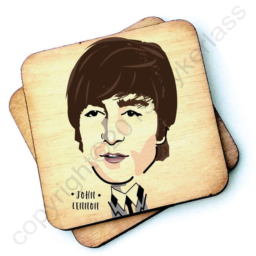 John Lennon Wooden Coaster