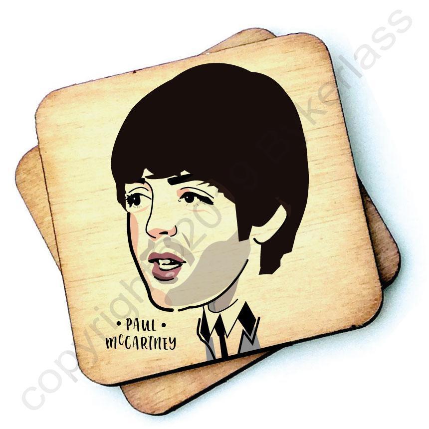 Paul McCartney Wooden Coaster