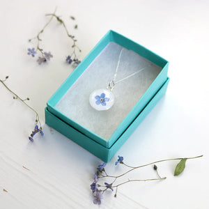 Real Flower Necklace - Colour Options Available