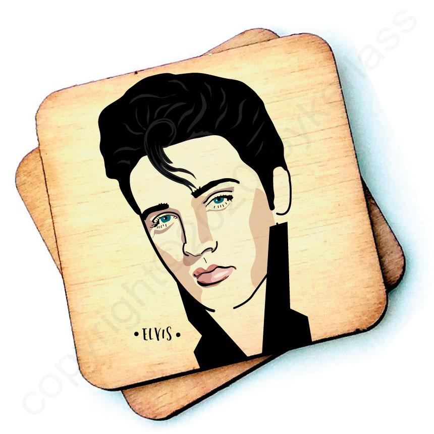 Elvis Presley Wooden Coaster