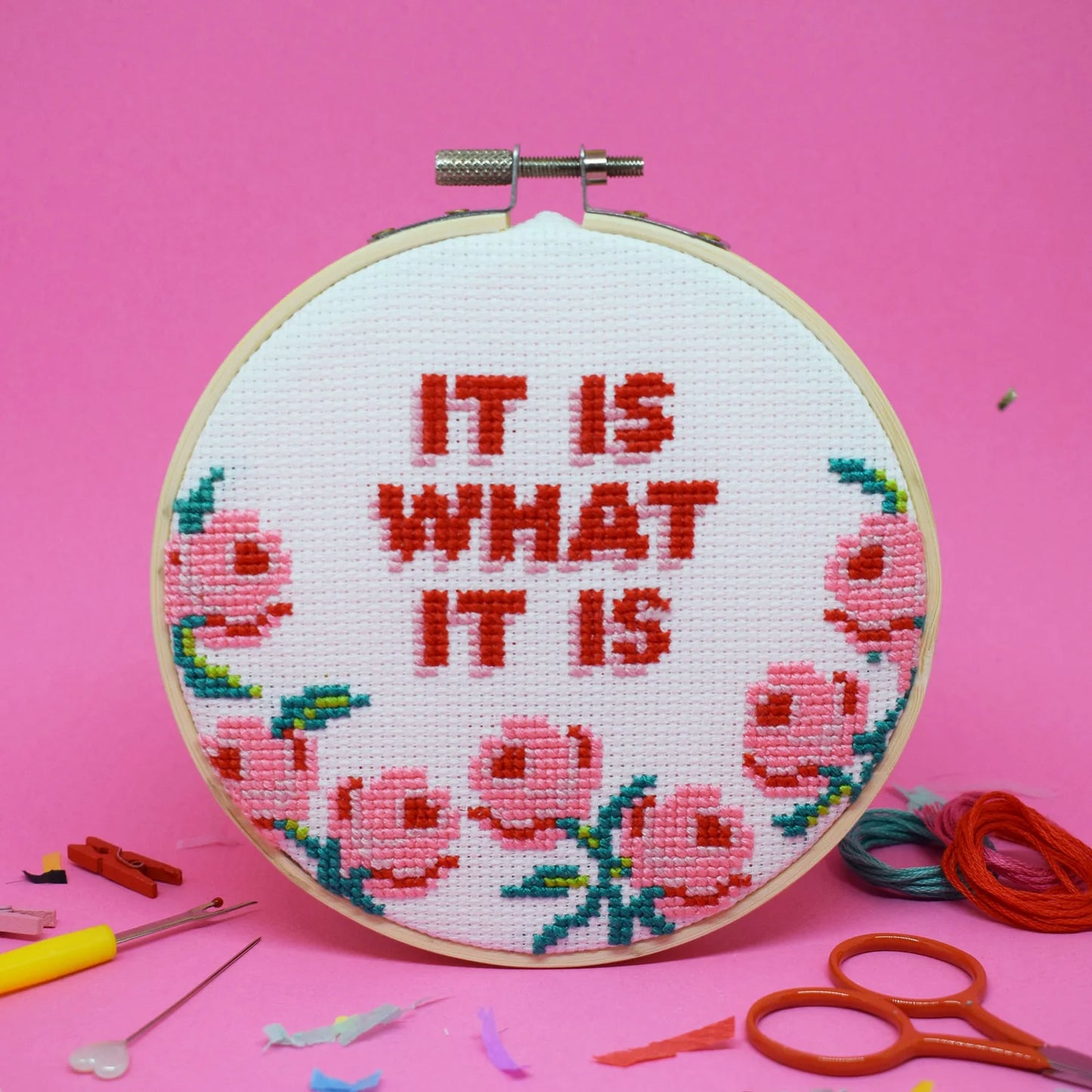 It Is What It Is Large Cross Stitch Kit