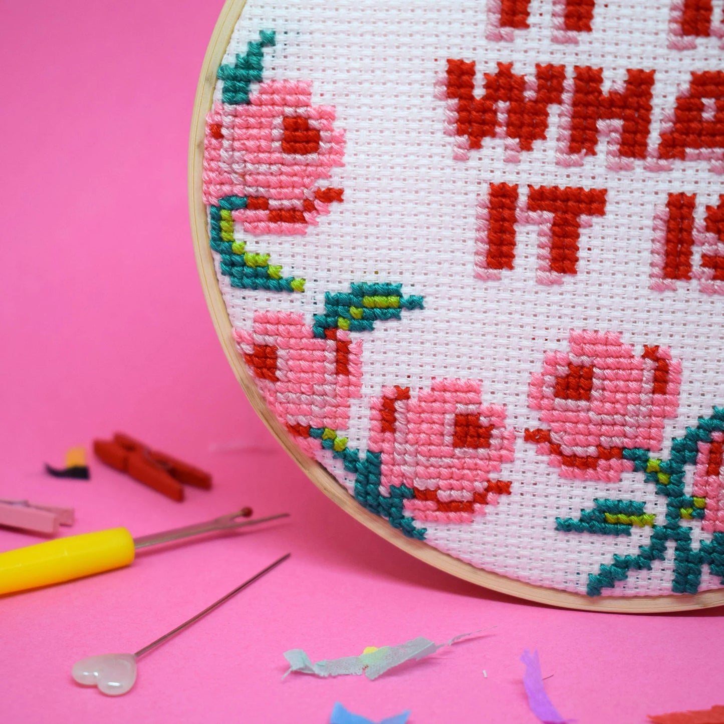 It Is What It Is Large Cross Stitch Kit
