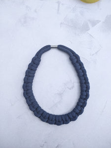 Recycled Cord Super Chunky Macrame Necklace