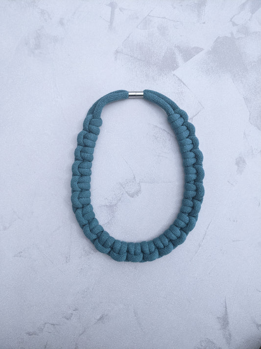 Recycled Cord Super Chunky Macrame Necklace