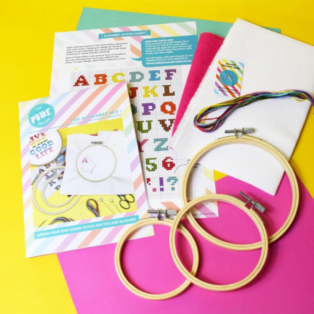 The Alphabet Cross Stitch Design Kit