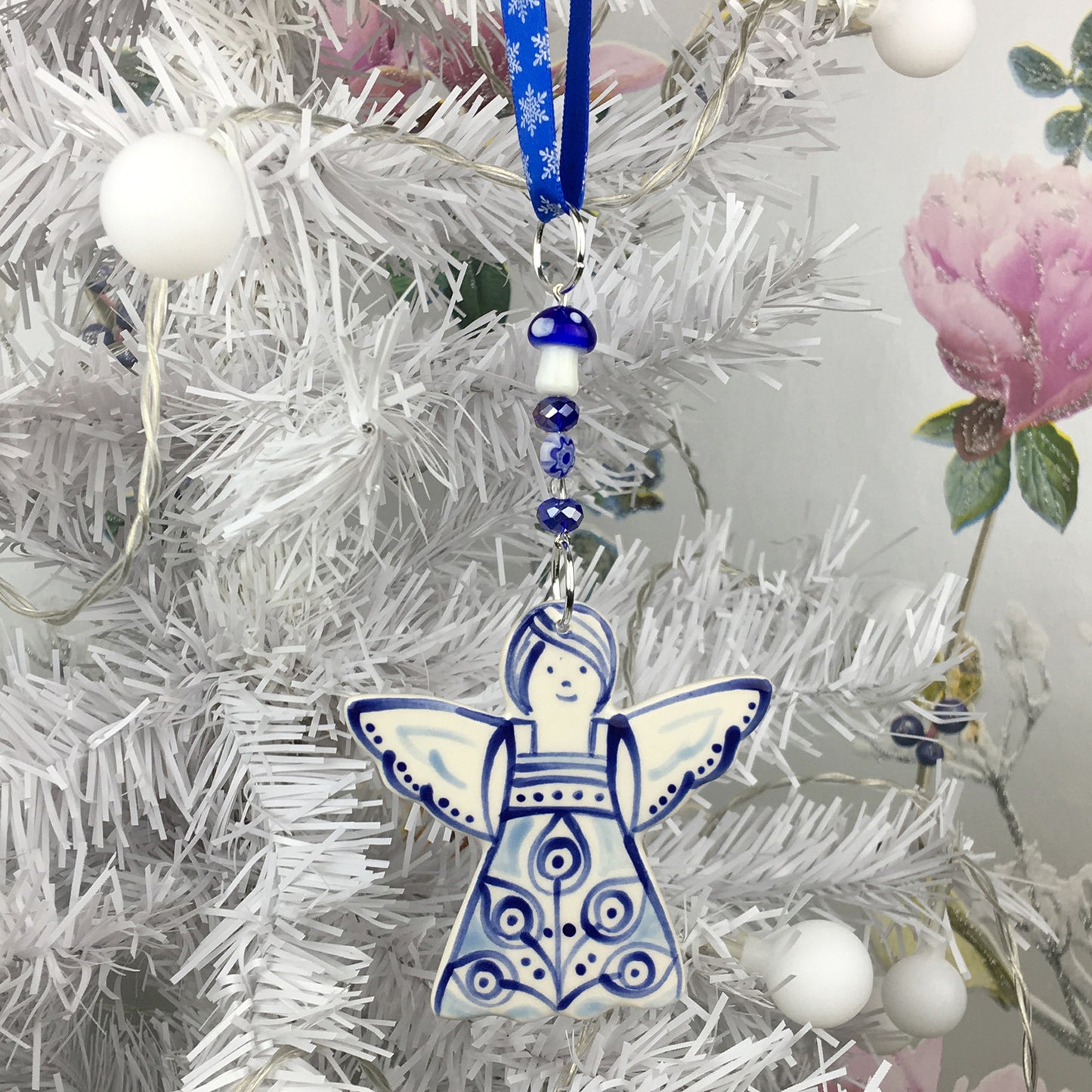 Ceramic Christmas Angel Decoration - Multiple Designs