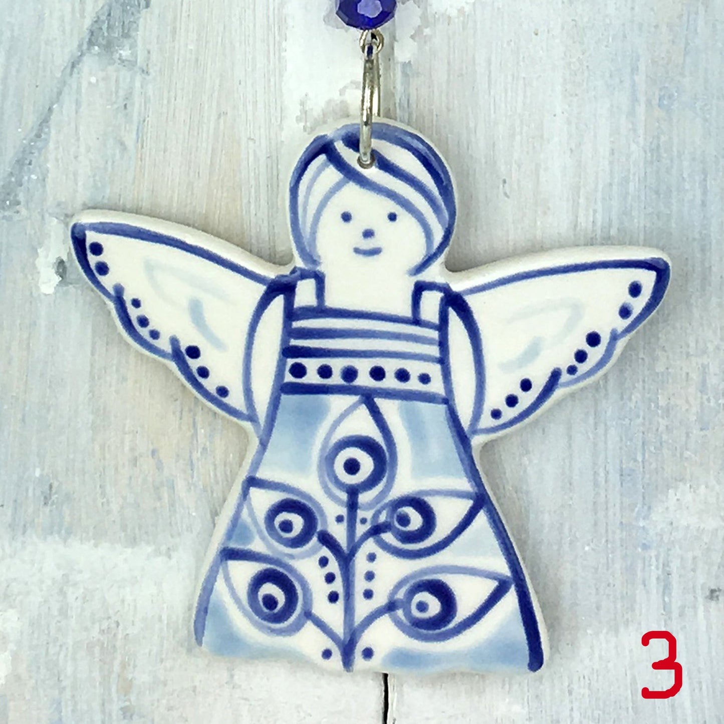 Ceramic Christmas Angel Decoration - Multiple Designs