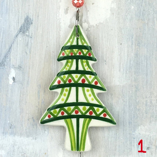 Ceramic Christmas Tree Decoration - Multiple Designs