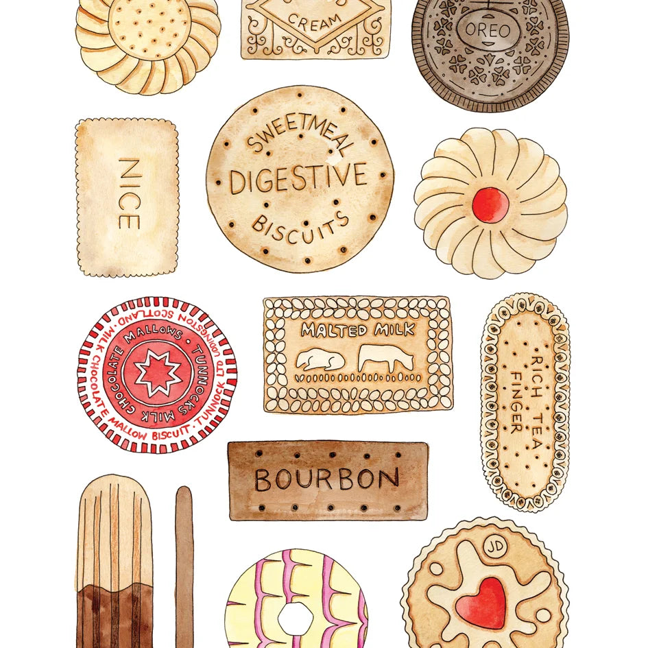 Biscuits A4 Art Print