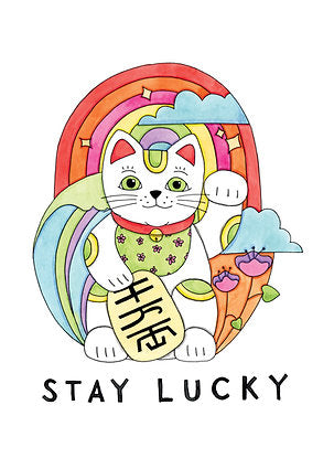 Stay Lucky A4 Art Print