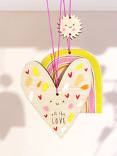 Load image into Gallery viewer, All The Love Heart Decoration
