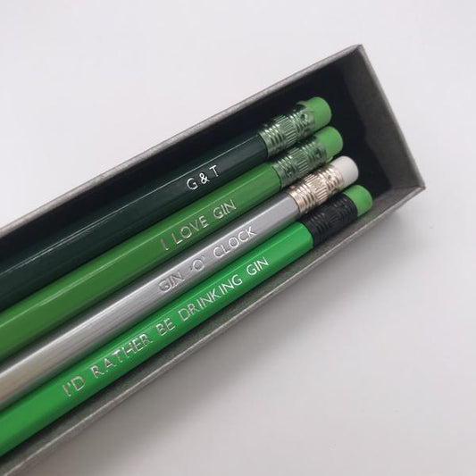 Gin Lover's Pencil Set