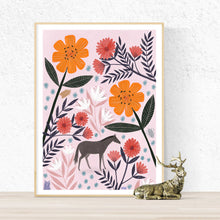 Load image into Gallery viewer, Tiny Horse or Large Flowers? Bonbi Forest Print
