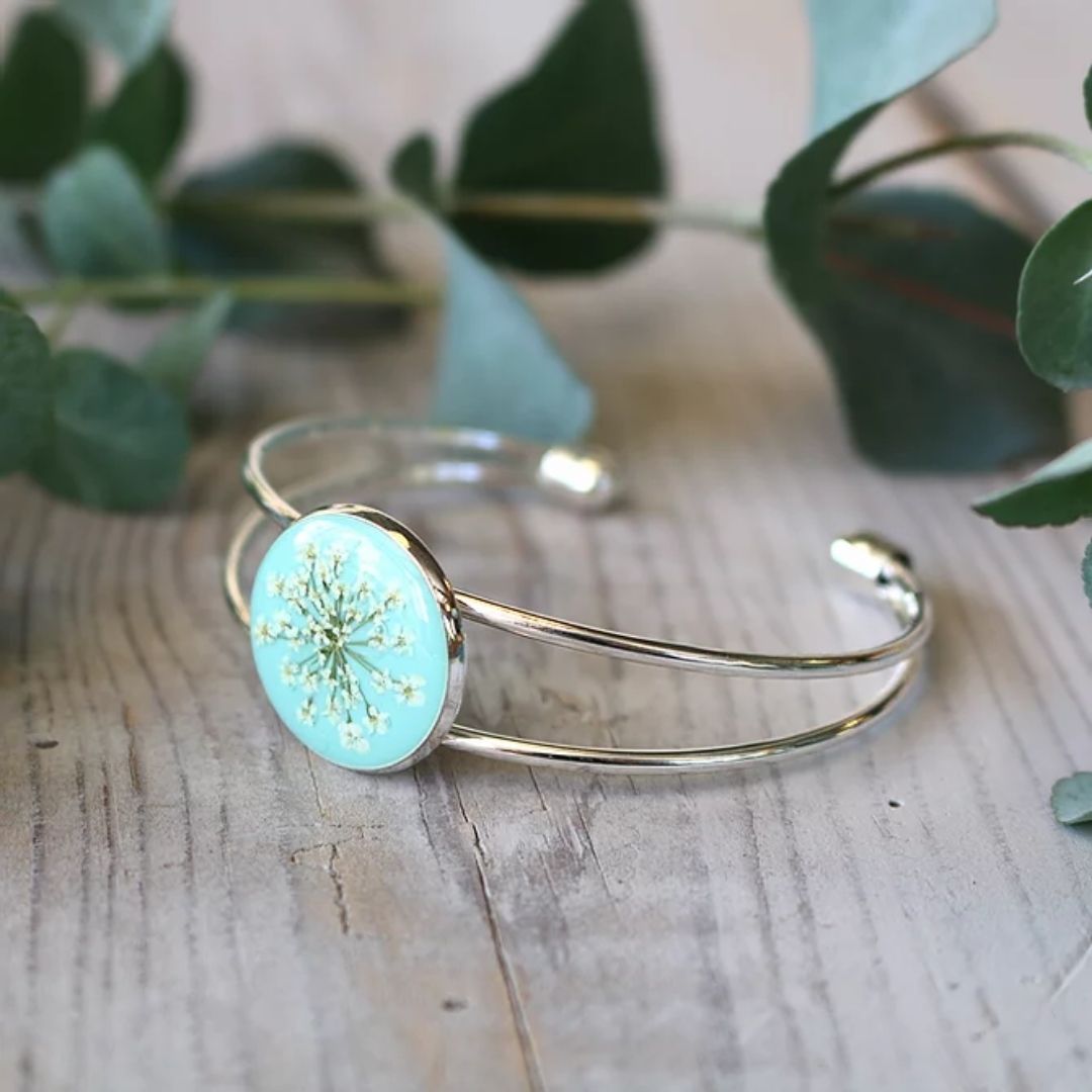 Real Flower Bangle - Colour Options Available