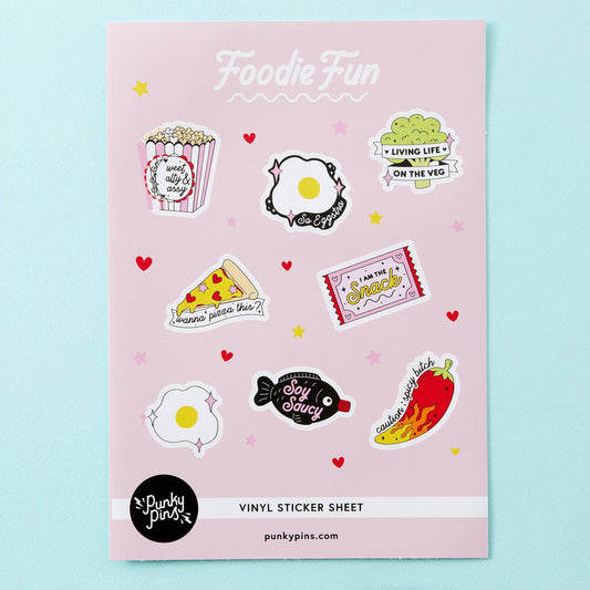 Foodie Fun A5 Vinyl Sticker Sheet