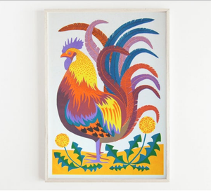 Rooster A4 Art Print