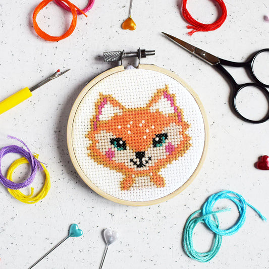 Florence Fox Mini Cross Stitch Kit
